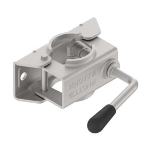 Colier fixare roata manevra / picior sprijin LB48 cu talpa din tabla ambutisata
